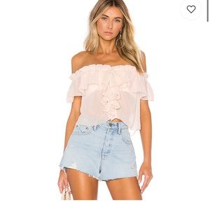 blush House of Harlow blouse